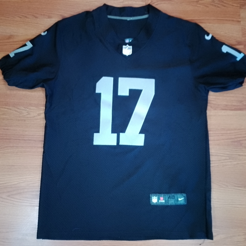 Nike On Field Raiders Devonte Adams # 17 white and black NFL jersey size 40 (M)